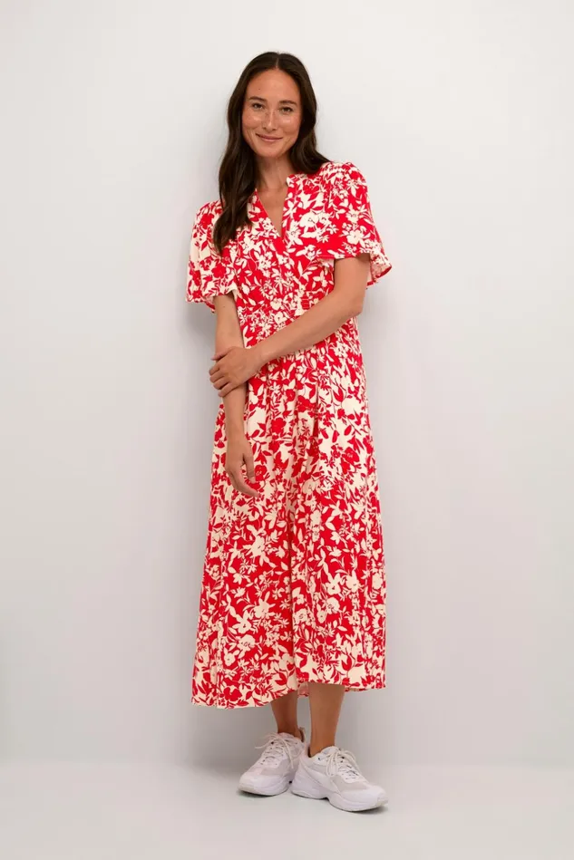 Dresses Women CULTURE CUjenny Dress Red Whitecap Flower