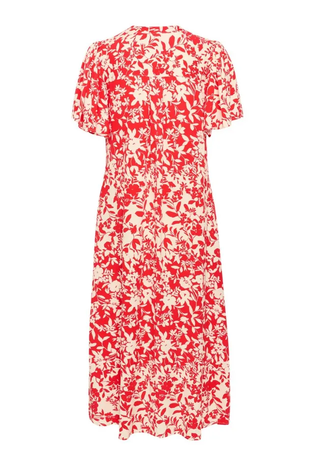 Dresses Women CULTURE CUjenny Dress Red Whitecap Flower