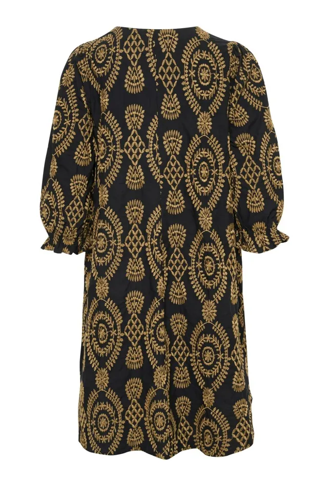 Dresses Women CULTURE CUtia Dress With Embroidery Black