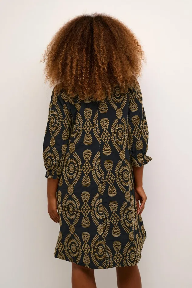 Dresses Women CULTURE CUtia Dress With Embroidery Black