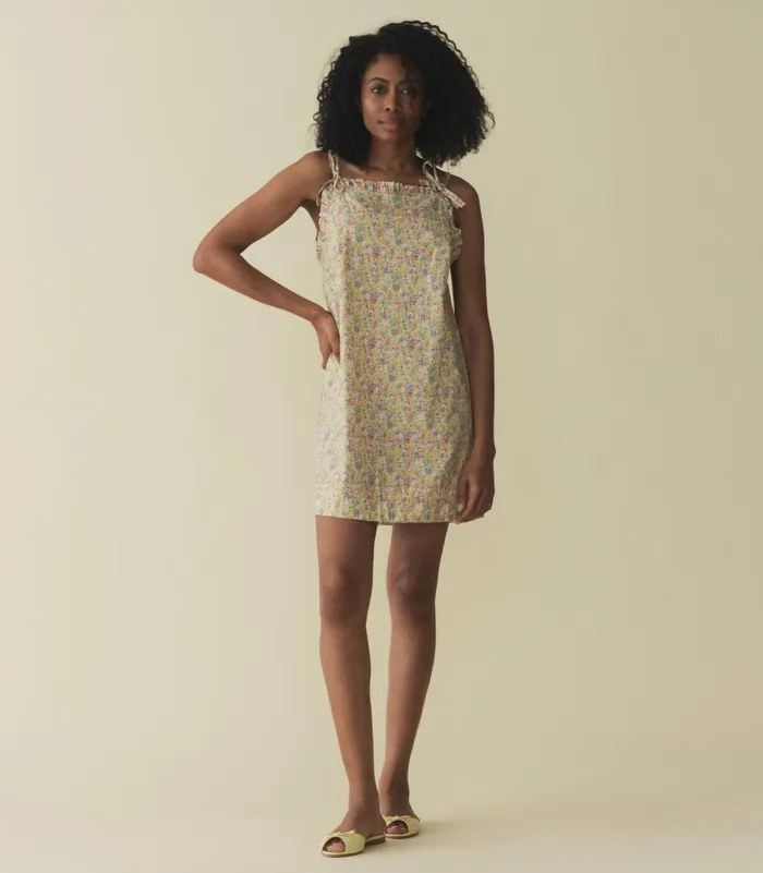 Dresses Women DEN Dee Dress Chrysanthemum Sky Floral