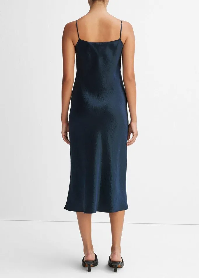 Dresses Women Vince Satin Slip Dress Coastal Blue Dresses Women Vince Satin Slip Dress Coastal Blue