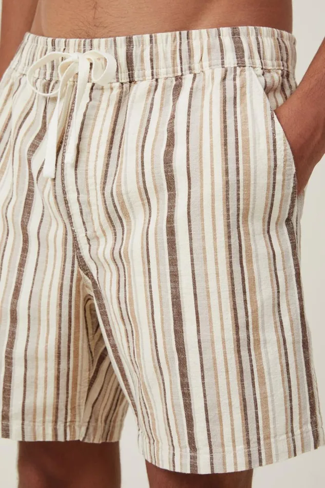 Easy Short Natural Multi Stripe Men Cotton On Shorts Easy Short Natural Multi Stripe Men Cotton On Shorts