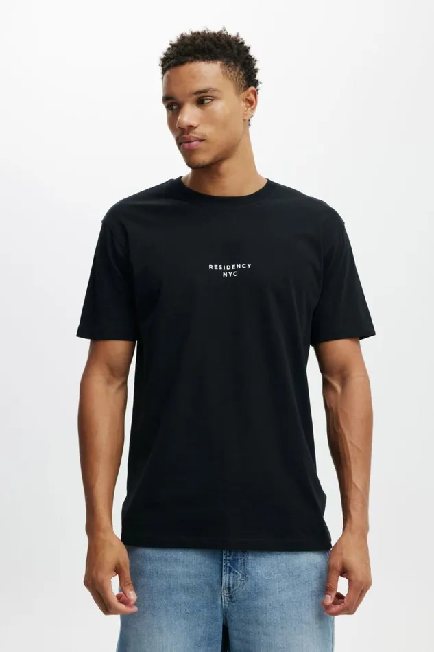 Easy TShirt Black Residency Nyc Men Cotton On Tees and Tanks