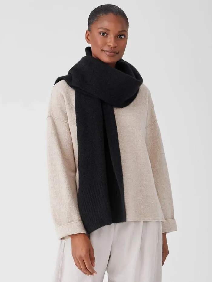 Eileen Fisher Accessories Cashmere Silk Bliss Wrap Black 8211 Shop