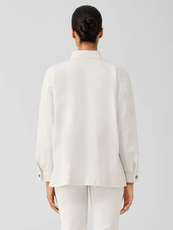 Eileen Fisher Denim Undyed Organic Cotton Denim Jacket Undyed Natural 8211 Shop