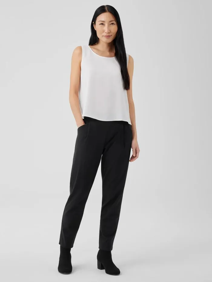 Eileen Fisher Pants Shorts and Jumpsuits Cotton Blend Ponte Tapered Pant Black 8211 Shop Eileen Fisher Pants Shorts and Jumpsuits Cotton Blend Ponte Tapered Pant Black 8211 Shop