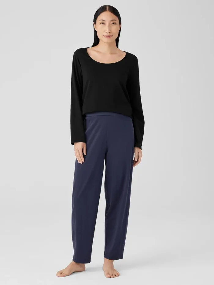 Eileen Fisher Sleepwear Organic Cotton Interlock Lantern Sleep Pant Indigo 8211 Shop Eileen Fisher Sleepwear Organic Cotton Interlock Lantern Sleep Pant Indigo 8211 Shop