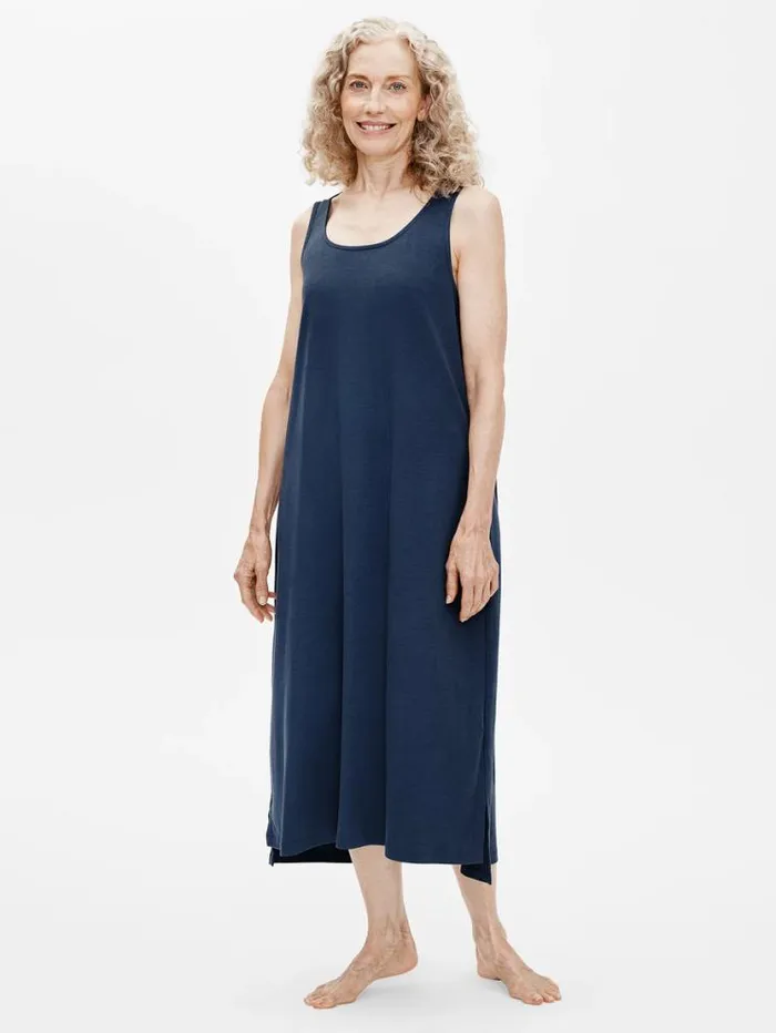 Eileen Fisher Sleepwear Organic Cotton Interlock Tank Sleep Dress Indigo 8211 Shop Eileen Fisher Sleepwear Organic Cotton Interlock Tank Sleep Dress Indigo 8211 Shop