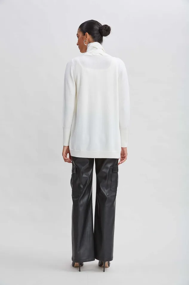 Elie Tahari Cable Cardigan Snow Women Tops