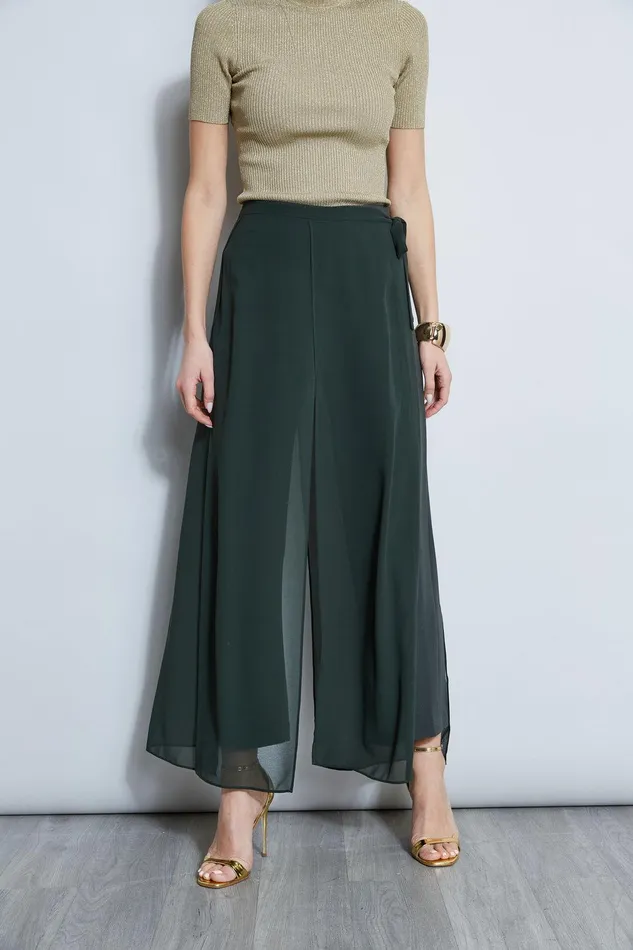 Elie Tahari Overlay Pant Camouflage Women Bottoms