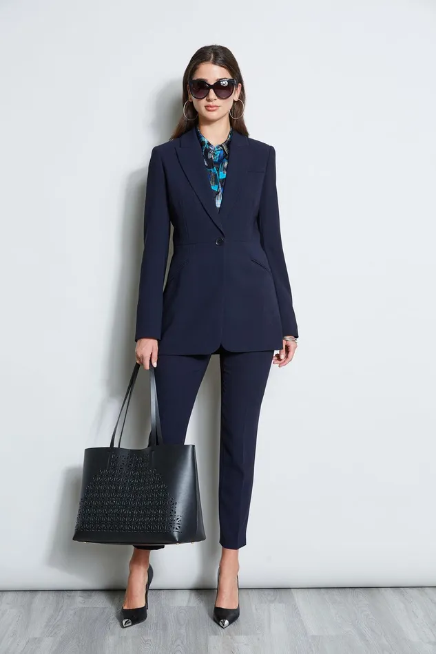 Elie Tahari Single Button Blazer Stargazer Women Jackets and Blazers