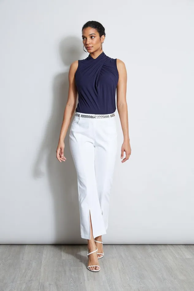Elie Tahari Sleeveless Twist Knit Stargazer Women Tops