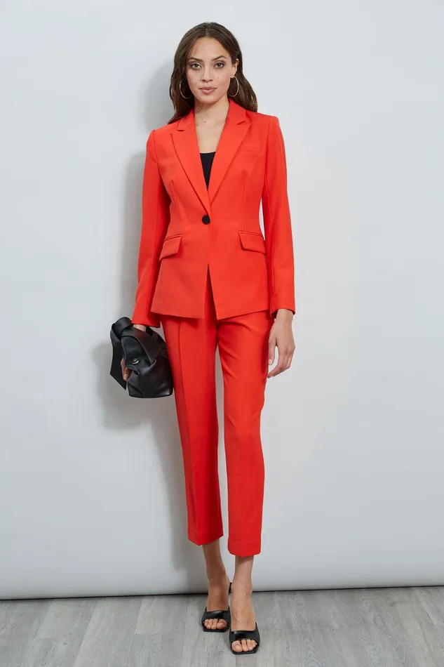 Elie Tahari Slim Fit Blazer Cayenne Women Jackets and Blazers