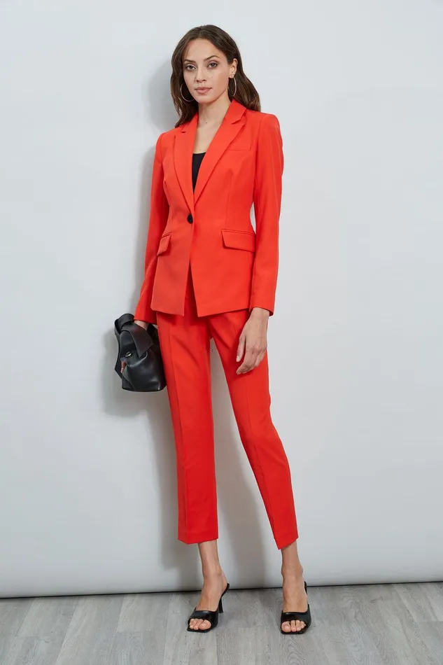 Elie Tahari Slim Fit Blazer Cayenne Women Jackets and Blazers