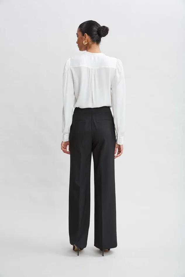 Elie Tahari Wide Leg Pant Black Women Bottoms