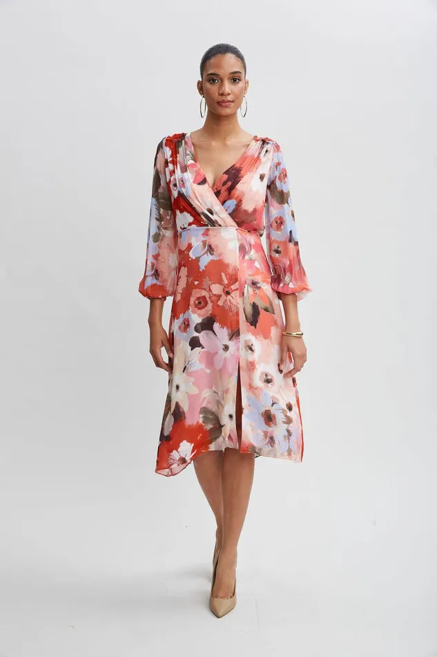 Elie Tahari Wintergarden Floral Dress Multi Women Dresses and Jumpsuits