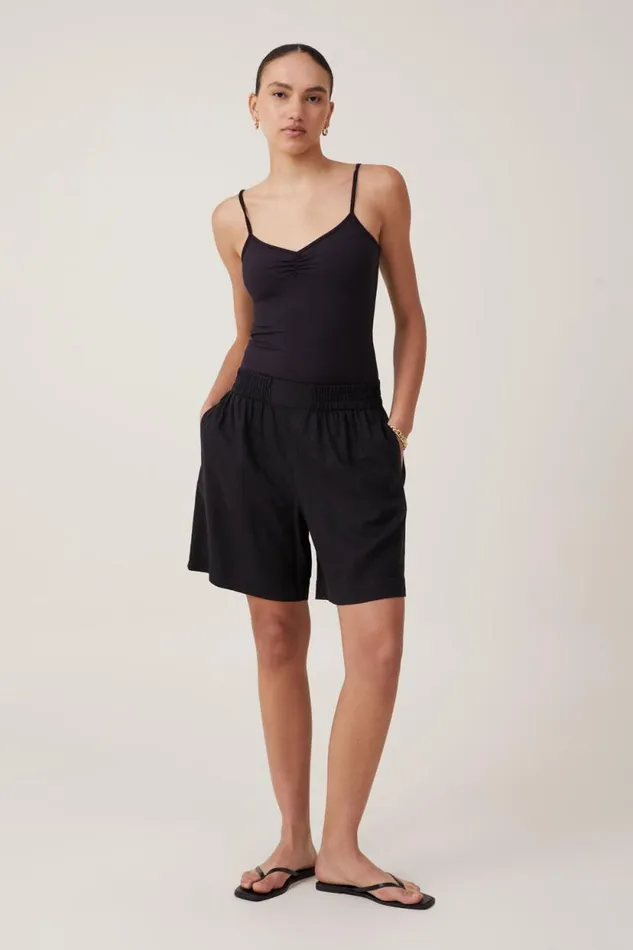 Emily Ballet Back Bodysuit Black Women Cotton On Tops