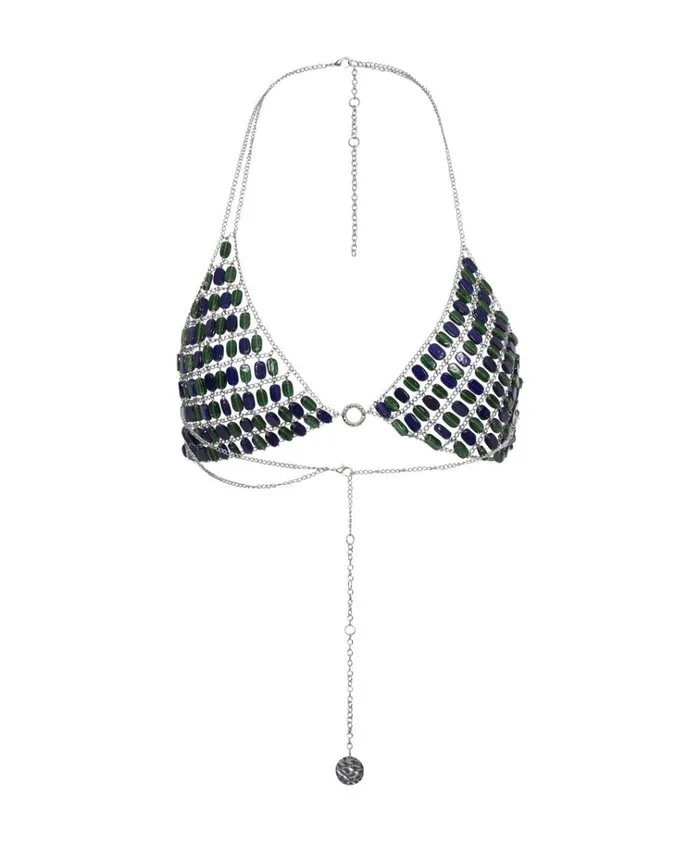 EXOTIC GODDESS CHAIN BEADED BODY PIECE Women One Teaspoon Intimates EXOTIC GODDESS CHAIN BEADED BODY PIECE Women One Teaspoon Intimates