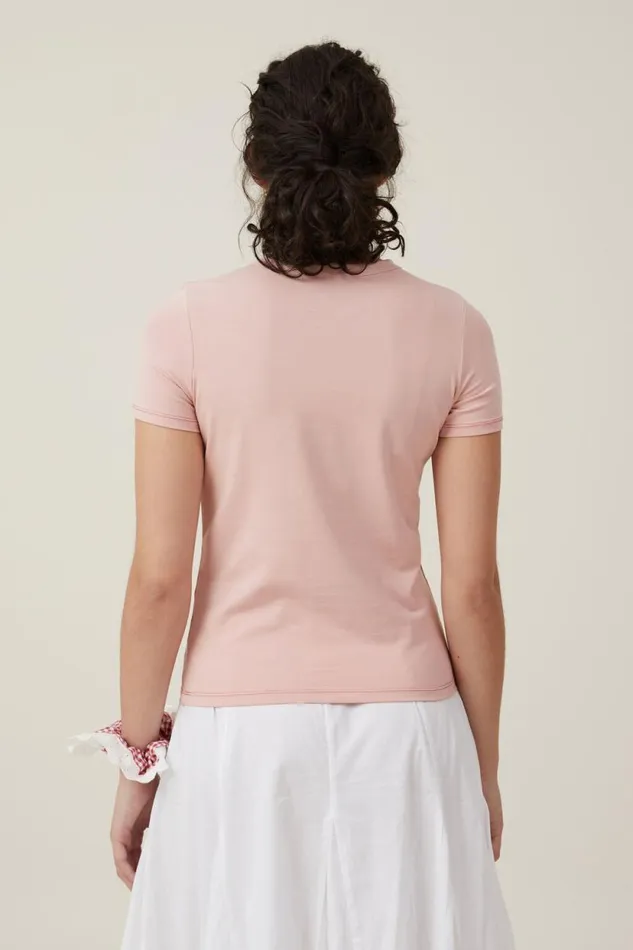 Fitted Graphic Longline Tee Strawberry Cherries Peony Rose Women Cotton On Tops Fitted Graphic Longline Tee Strawberry Cherries Peony Rose Women Cotton On Tops