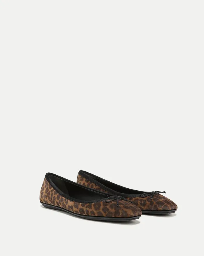 Flats and Loafers Shop Veronica Beard Beatrix Leopard Ballet Flat Leopard