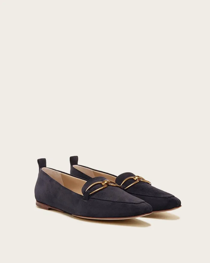Flats and Loafers Shop Veronica Beard Champlain Loafer Eclipse