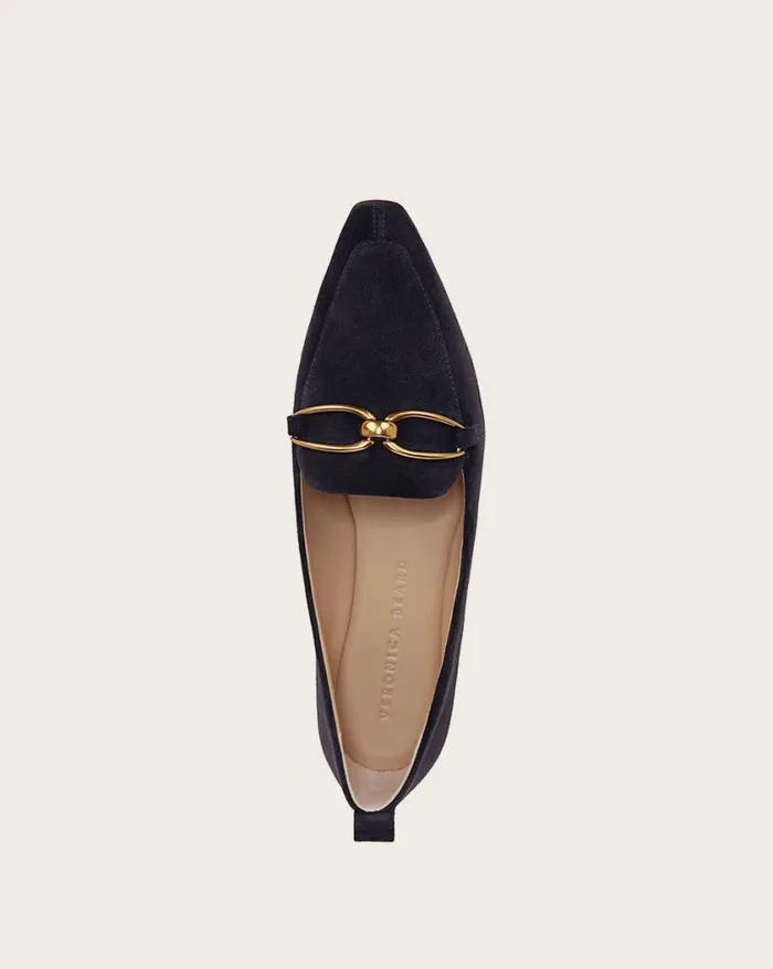 Flats and Loafers Shop Veronica Beard Champlain Loafer Eclipse