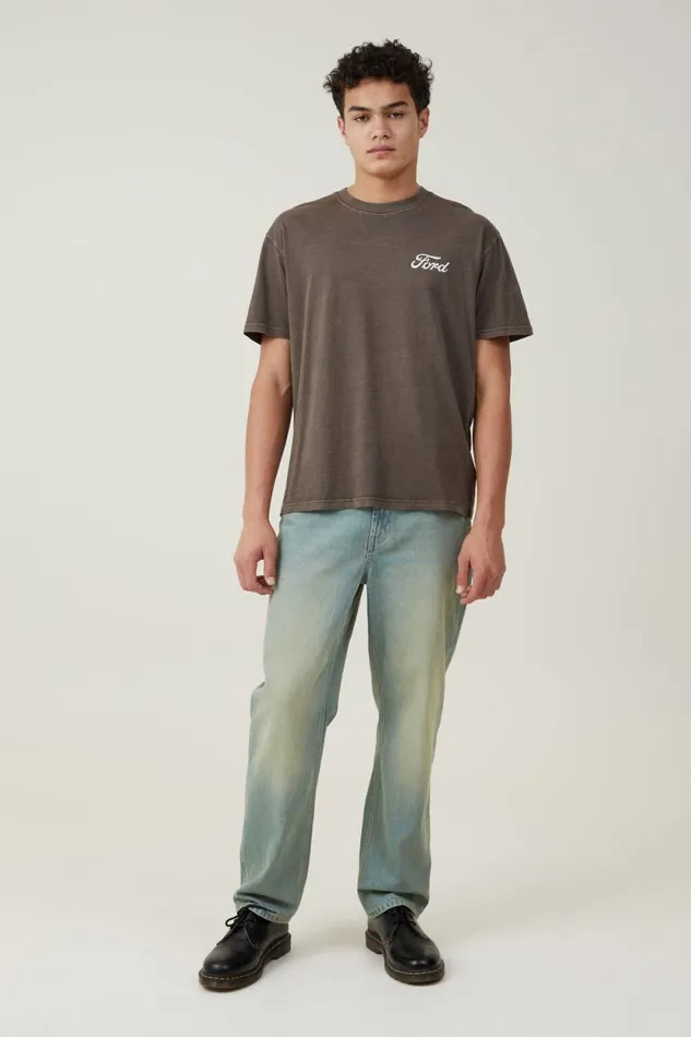 Ford Loose Fit TShirt Lcn For Washed Chocolatebronco Blueprint Men Cotton On Tees and Tanks Ford Loose Fit TShirt Lcn For Washed Chocolatebronco Blueprint Men Cotton On Tees and Tanks