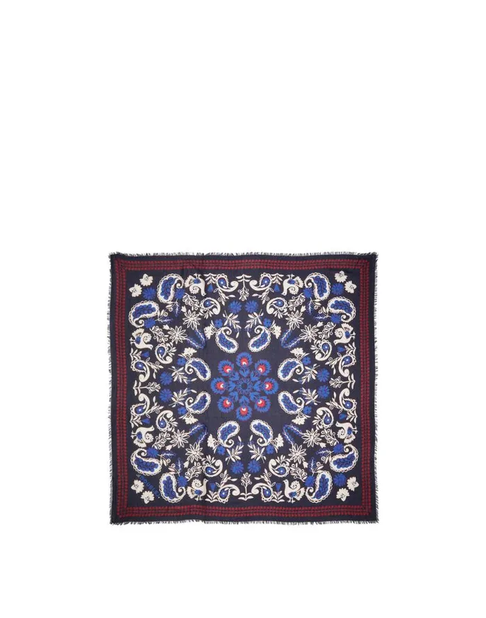 Forest Scarf 120X120 Forest Bandana Women La Double J Foulards and Scarves Forest Scarf 120X120 Forest Bandana Women La Double J Foulards and Scarves