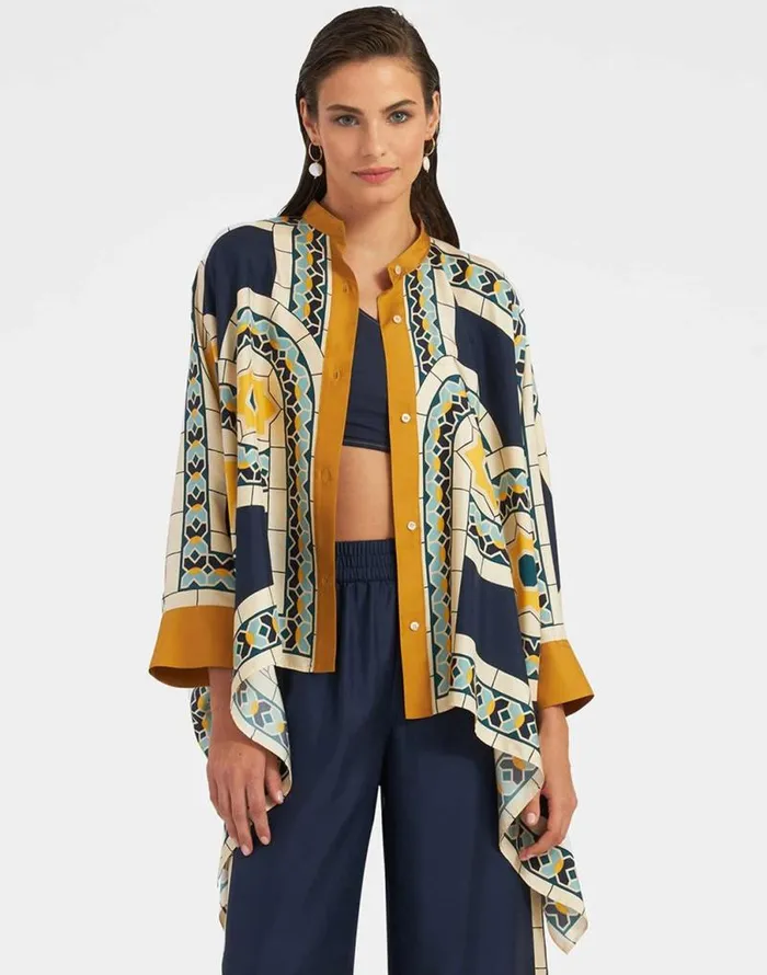 Foulard Shirt Mudejar Place Blue Women La Double J Shirts and Tops