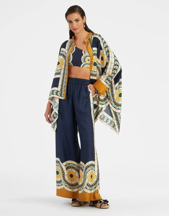 Foulard Shirt Mudejar Place Blue Women La Double J Shirts and Tops Foulard Shirt Mudejar Place Blue Women La Double J Shirts and Tops
