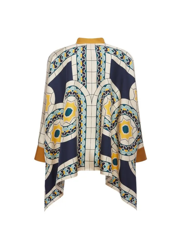 Foulard Shirt Mudejar Place Blue Women La Double J Shirts and Tops Foulard Shirt Mudejar Place Blue Women La Double J Shirts and Tops