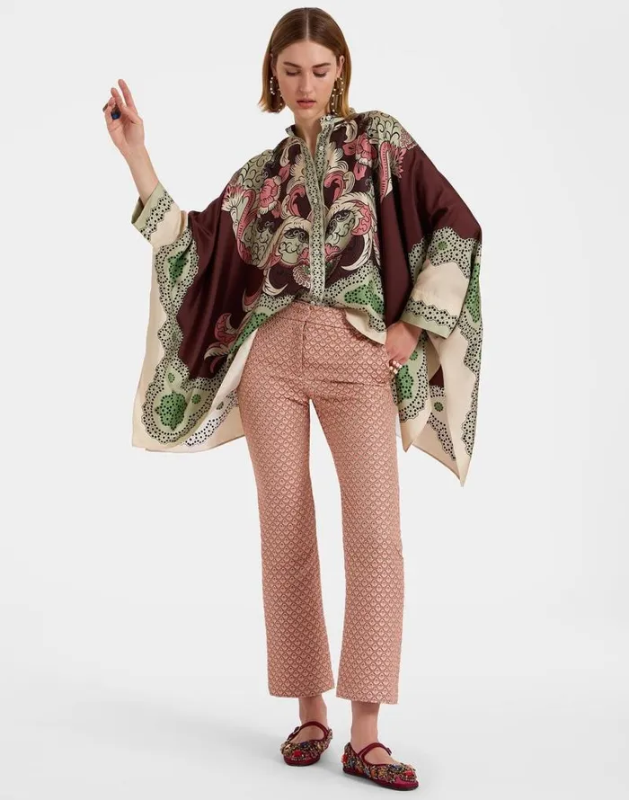 Foulard Shirt Portal Place Brown Women La Double J Shirts and Tops Foulard Shirt Portal Place Brown Women La Double J Shirts and Tops