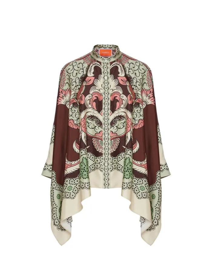 Foulard Shirt Portal Place Brown Women La Double J Shirts and Tops Foulard Shirt Portal Place Brown Women La Double J Shirts and Tops