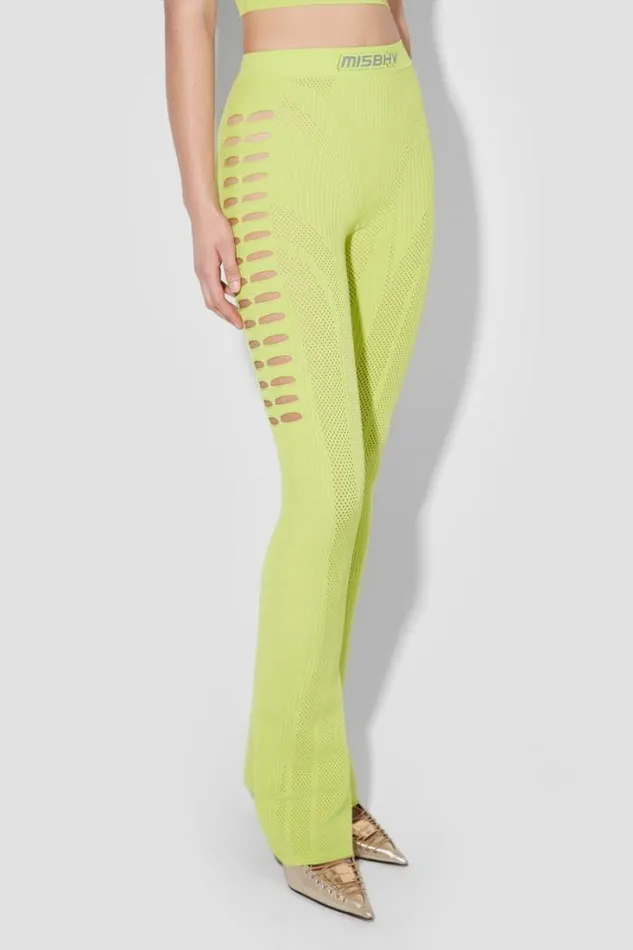 Future Sport Mesh Trousers Lime Women MISBHV Trousers