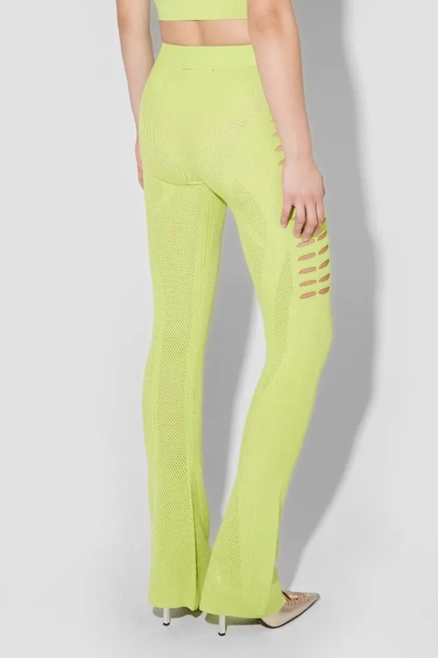 Future Sport Mesh Trousers Lime Women MISBHV Trousers
