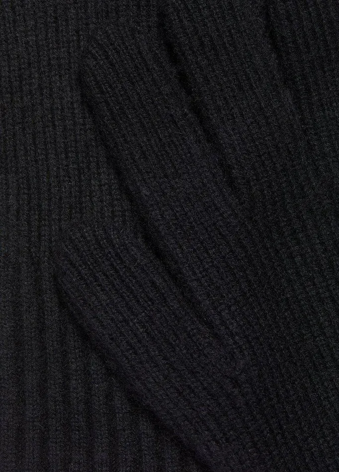 Gloves Men Vince WoolCashmere ShakerStitch Glove Black Gloves Men Vince WoolCashmere ShakerStitch Glove Black