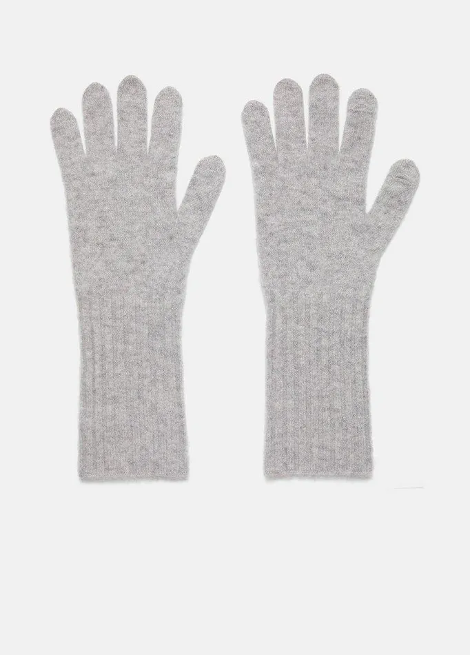 Gloves Women Vince Plush Cashmere Glove Grey