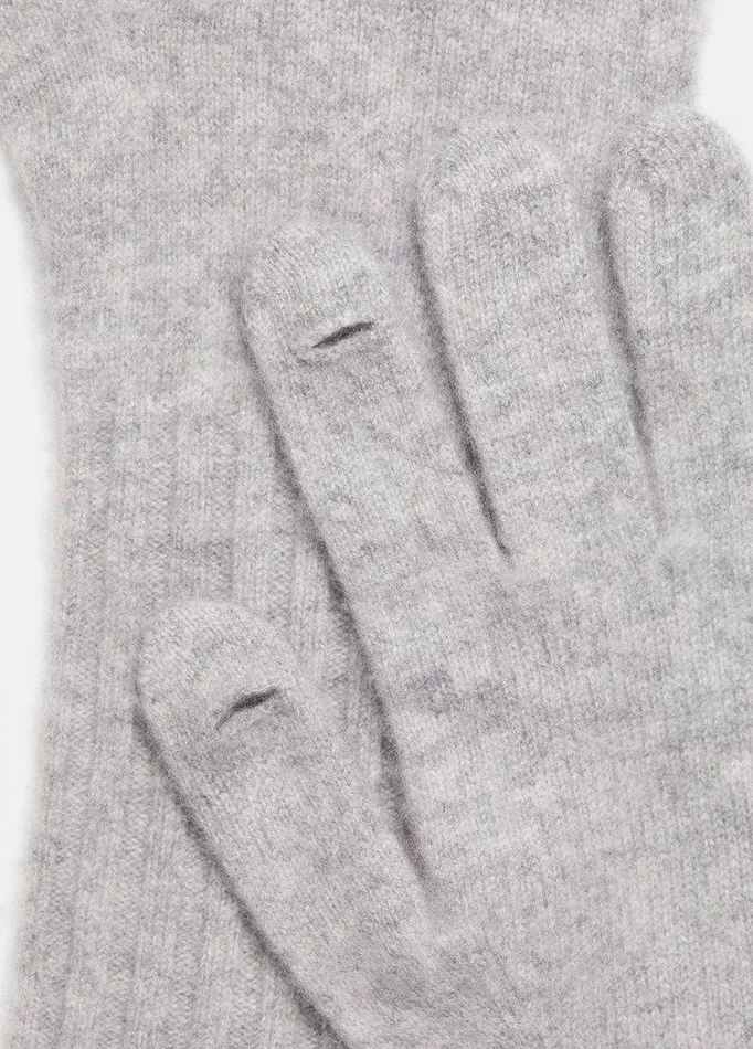 Gloves Women Vince Plush Cashmere Glove Grey Gloves Women Vince Plush Cashmere Glove Grey