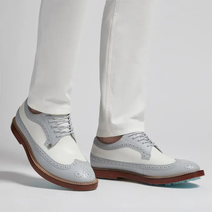 Golf Shoes Men GFORE GALLIVANTER LEATHER LUXE SOLE LONGWING GOLF SHOE Snownimbus Golf Shoes Men GFORE GALLIVANTER LEATHER LUXE SOLE LONGWING GOLF SHOE Snownimbus