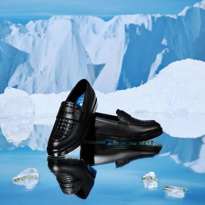Golf Shoes Women GFORE GALLIVANTER QUILTED LEATHER LUXE SOLE GOLF LOAFER Onyx