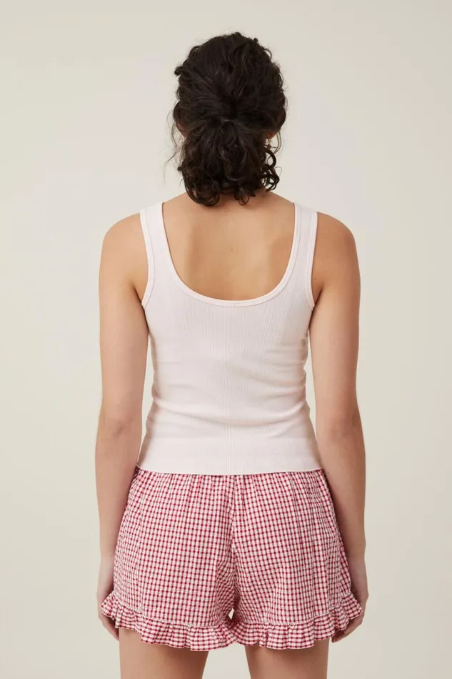 Graphic Scoop Neck Tank Strawberry Bunch Flossy Pink Women Cotton On Tops