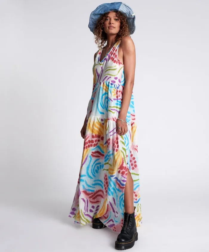 HAND PAINTED COSMIC GYPSY CHARMER DRESS Women One Teaspoon Midi and Maxi Dresses HAND PAINTED COSMIC GYPSY CHARMER DRESS Women One Teaspoon Midi and Maxi Dresses