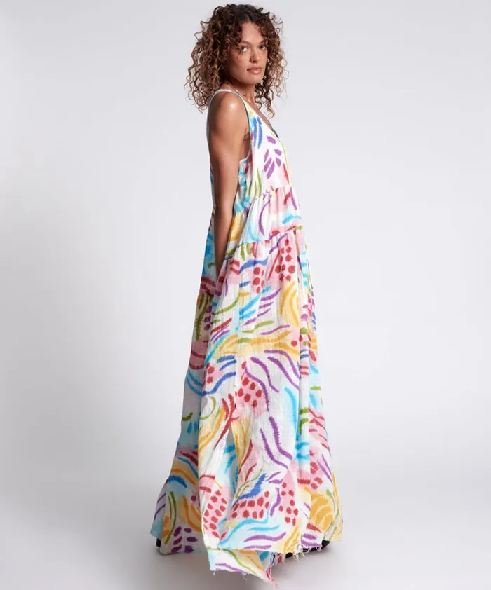 HAND PAINTED COSMIC GYPSY CHARMER DRESS Women One Teaspoon Midi and Maxi Dresses HAND PAINTED COSMIC GYPSY CHARMER DRESS Women One Teaspoon Midi and Maxi Dresses