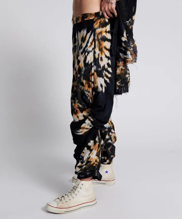 HAND PRINTED STORM FLOWER PANTS Women One Teaspoon Bottoms HAND PRINTED STORM FLOWER PANTS Women One Teaspoon Bottoms