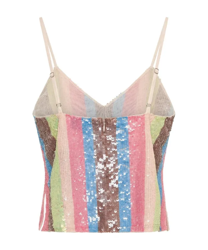 HAND SEQUIN IBIZA LUXE PARTY CAMI TOP Women One Teaspoon Tops HAND SEQUIN IBIZA LUXE PARTY CAMI TOP Women One Teaspoon Tops