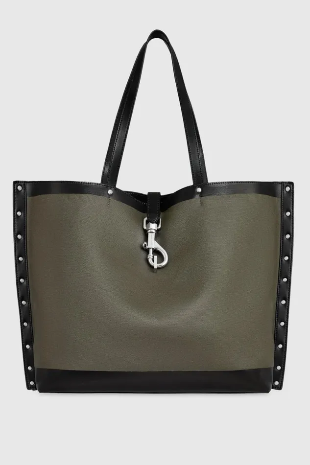 Handbags Tote Bags Rebecca Minkoff Megan Soft Large Tote Militarysilver