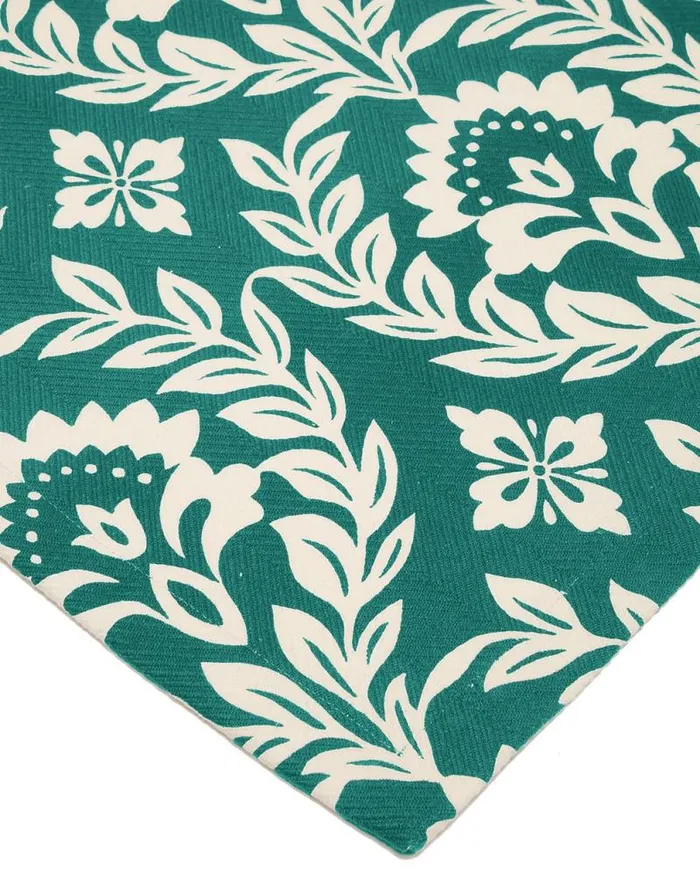 Harringbone Runner 50X160 Green Garland Homeware La Double J Placemats and Runners Harringbone Runner 50X160 Green Garland Homeware La Double J Placemats and Runners