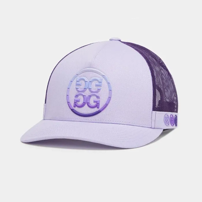 Hats MenWomen GFORE GRADIENT CIRCLE G039S COTTON TWILL TRUCKER HAT Aura