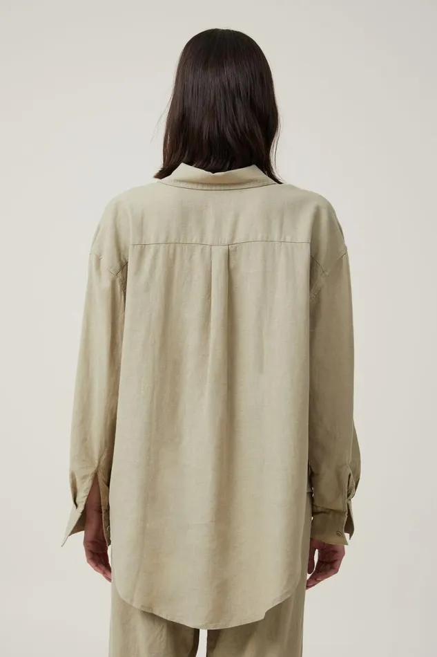 Haven Long Sleeve Shirt Desert Sage Women Cotton On Tops